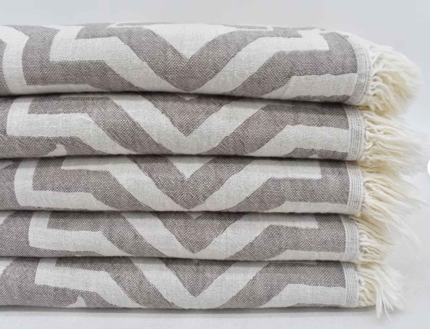 Tulip Patterned Turkish Hand Towel