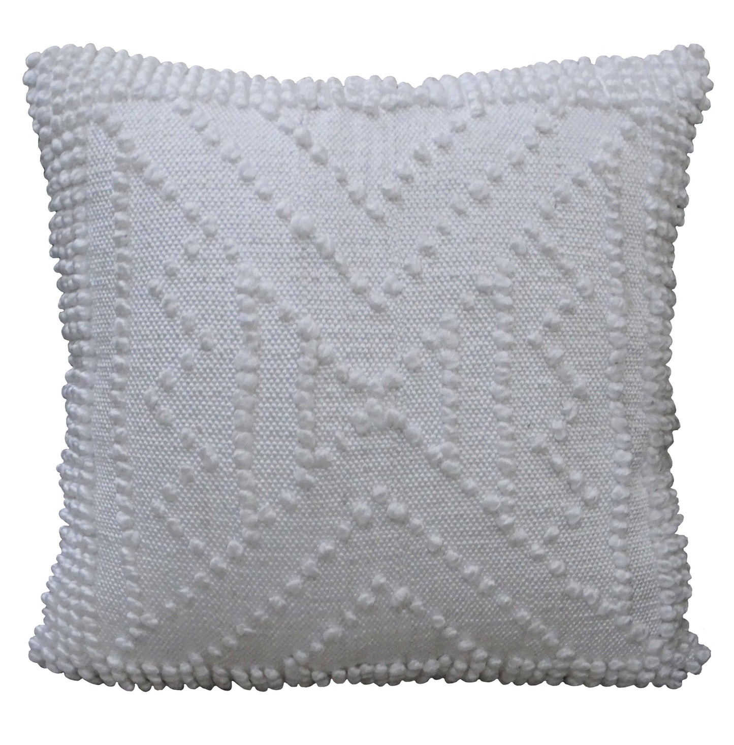 Decorative 18"x18" Outdoor Pillow for couch (White)