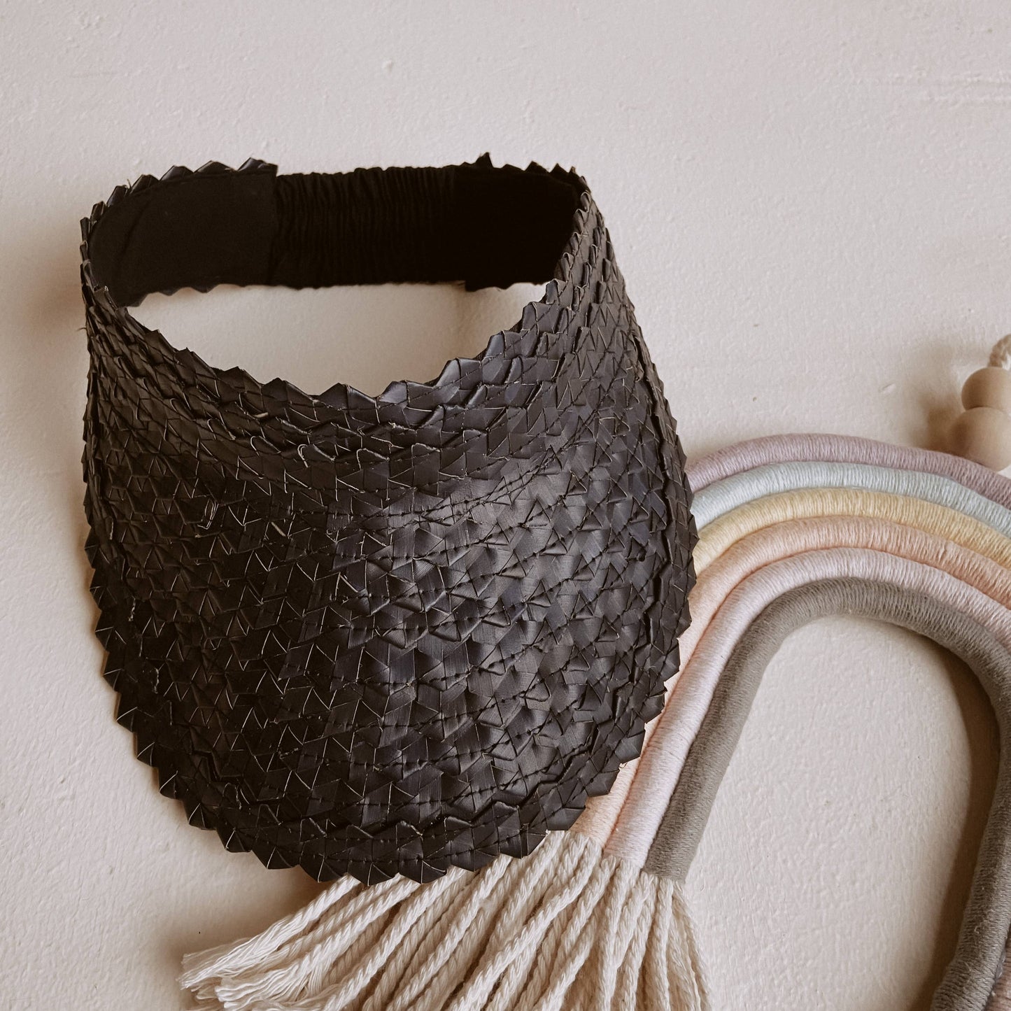 Rattan Sun Visor for Kids