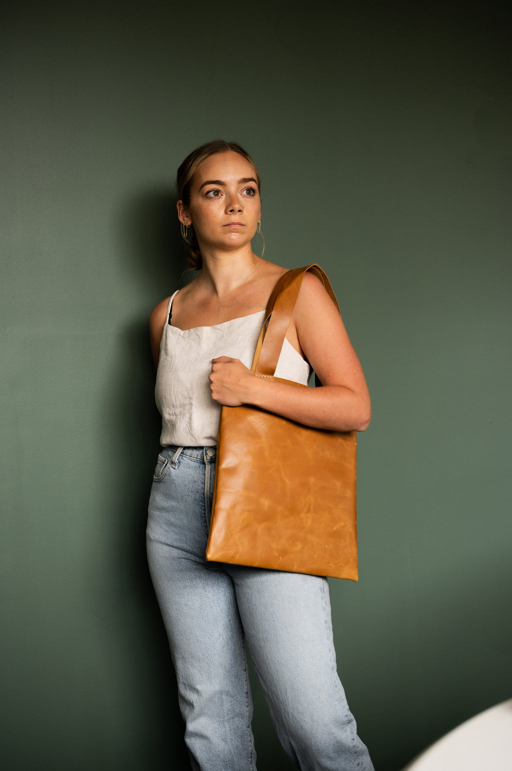 The Naleah Leather Tote