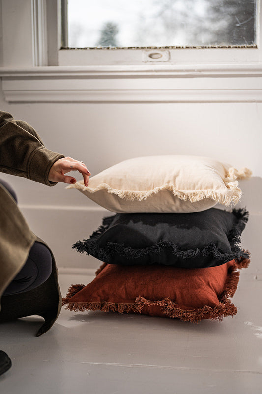 VA Hand Dyed Canvas Pillow