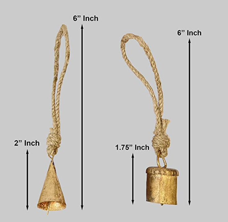 Mini Vintage Iron Christmas Bells