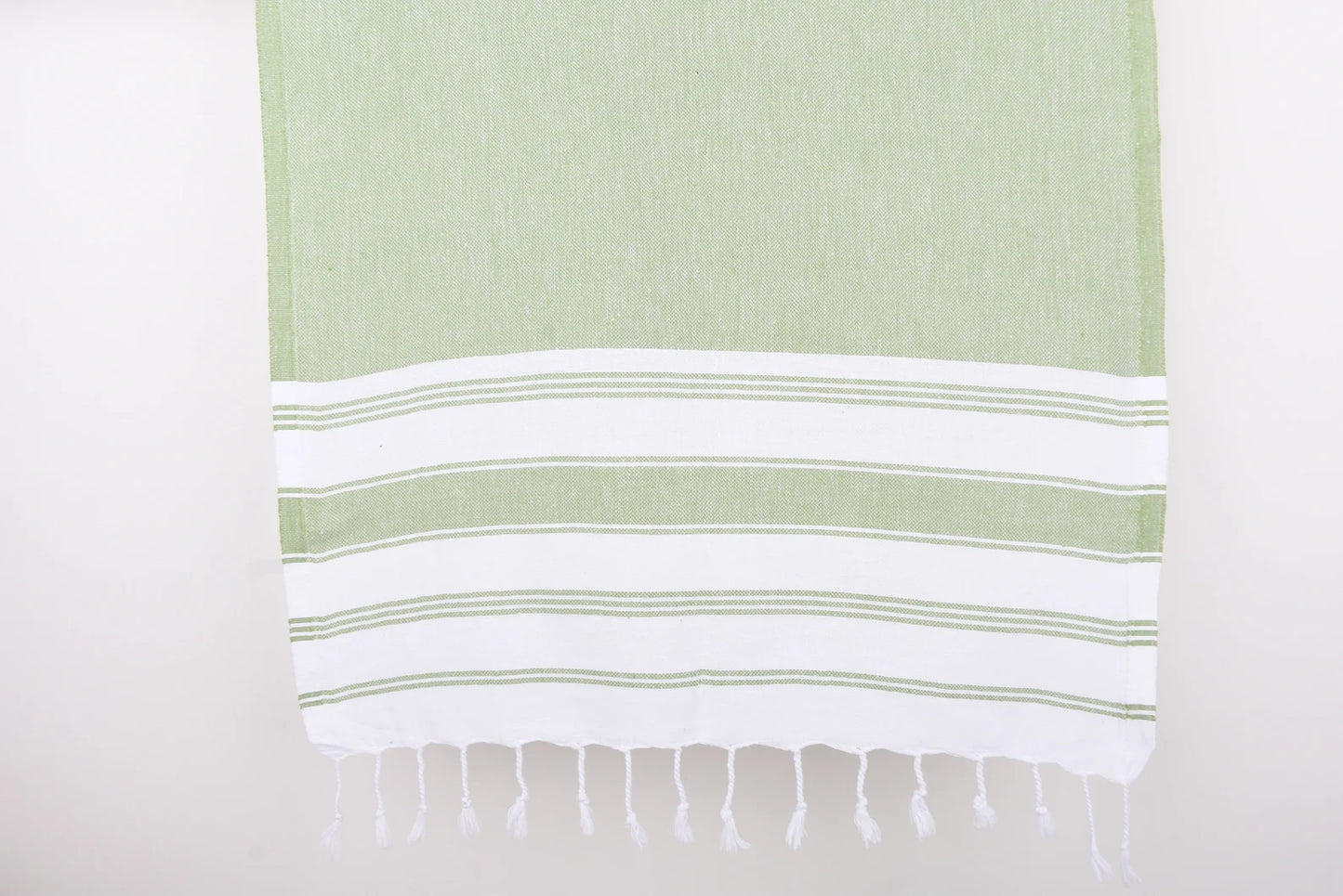 Green Stripe Turkish Towel