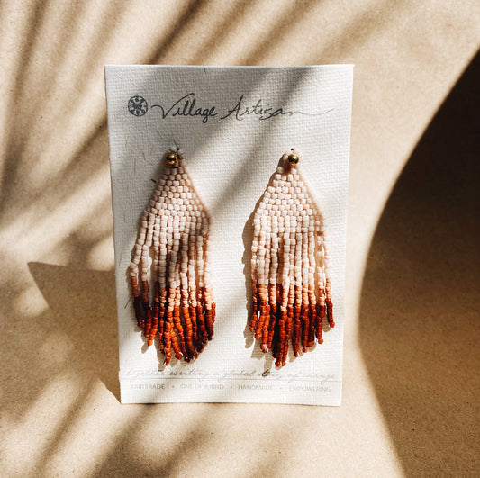 TriColour Feather Earring