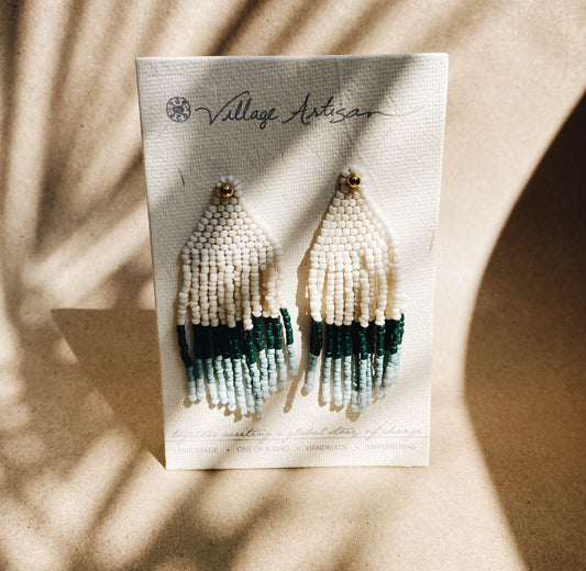 TriColour Feather Earring