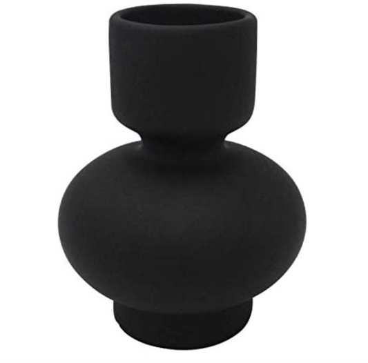 Modern Matte Black Vase