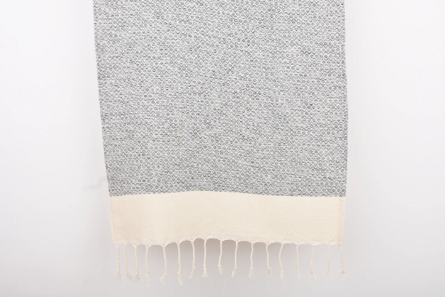 Organic Cotton Light Grey & Natural Turkish Towels