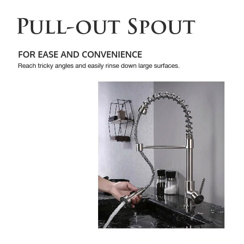 SPRING SPOUT III Chrome Kitchen Faucet